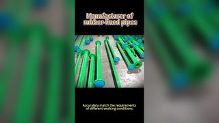 শিল্পের জন্য টেকসই রাবার রেখাযুক্ত পাইপ