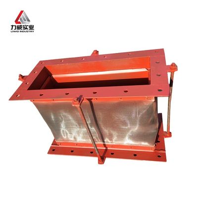 গ্যাস নিষ্কাশন সিস্টেমের জন্য তাপ আয়তক্ষেত্রাকার ফ্যাব্রিক কমপেনসার নরম উপাদান কমপেনসার