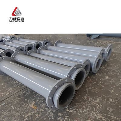 উন্নত ইস্পাত পাইপ টিউব প্রযুক্তি সহ ভাল নমনীয়তা রাবার লেপযুক্ত পাইপলাইন