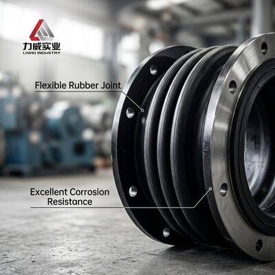 আকারের দ্বারা পরিবর্তিত হয় একক গোলক নমনীয় রাবার জয়েন্ট ফ্ল্যাঞ্জড শেষ বৈশিষ্ট্যযুক্ত ড্রয়িং অফার পাইপলাইন সিস্টেম এবং সরঞ্জাম জন্য উপযুক্ত